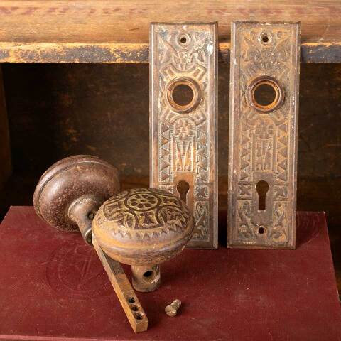 #26152 Antique Sargent Victorian Doorknob Hardware image 8