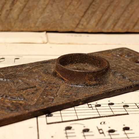 #26219 Antique Lockwood Doorknob Backplate image 5