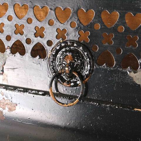 #26262 Antique Metal Fireplace Ember Screen image 3