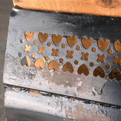 #26262 Antique Metal Fireplace Ember Screen image 4