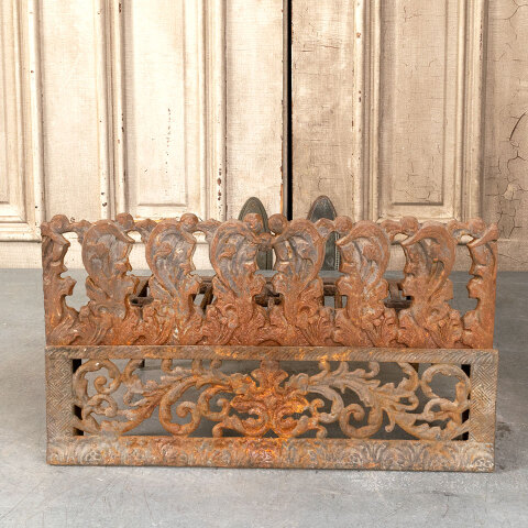 #26401 Antique Fireplace Log Holder & Ember Screen image 2