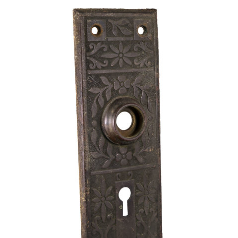 #26973 Antique Lockwood Entry Doorknob Backplate image 2