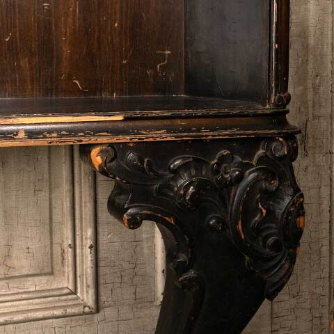 #27308 Antique Bookcase with Carved Piano Legs image 5