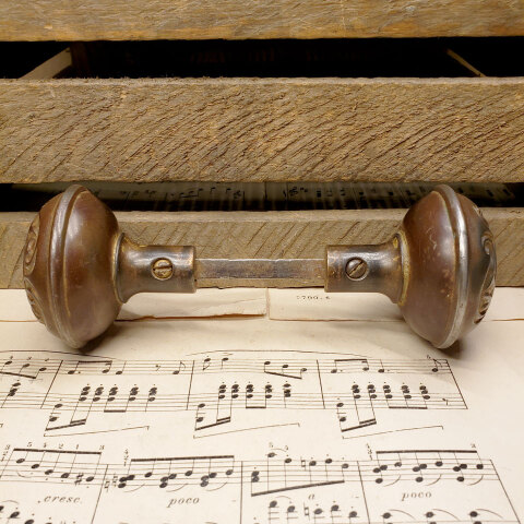 #27351 Antique Penn Magnolia Door Hardware Set image 5