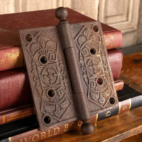 #27455 5" Antique Cast Iron Door Hinge Hardware image 3