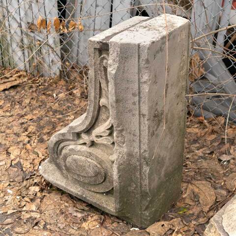 #2782 Salvaged Carved Stone Building Ornament image 3