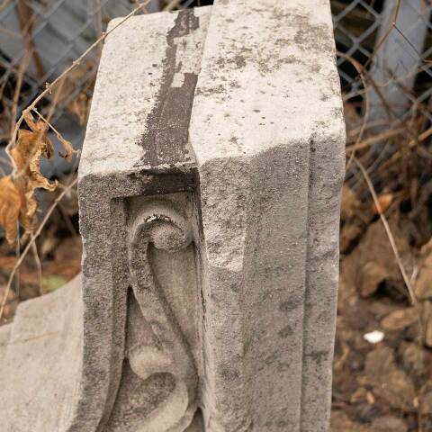 #2782 Salvaged Carved Stone Building Ornament image 5