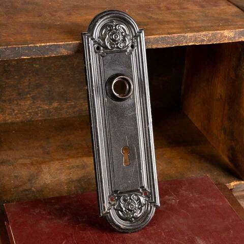 #28237 Antique Yale & Towne Doorknob Backplate image 2