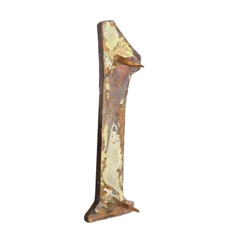 #28298 Salvaged Brass Number 1 image 2