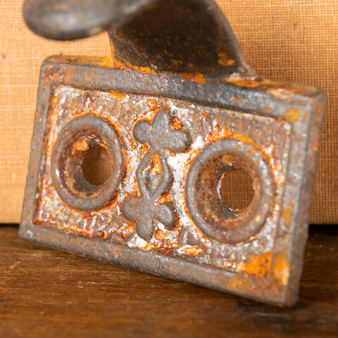 #28499 Antique Ornate Cast Iron Window Sash Lift image 4