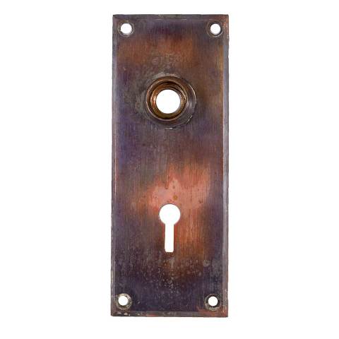#28592 Japanned Doorknob Backplate image 3