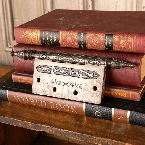 #29402 4 1/2" Antique Cast Iron Door Hinge Hardware image 6