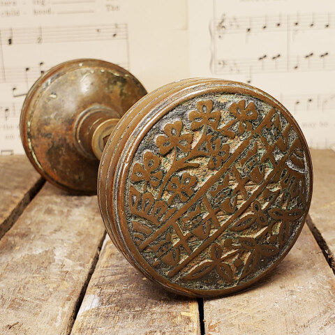 #29925 Antique Corbin Flower Pots Doorknobs image 2