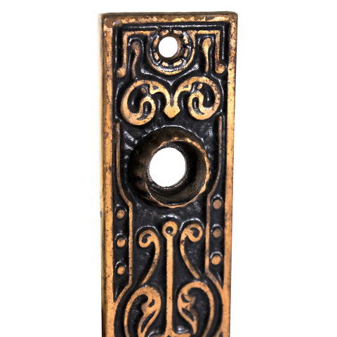 #30018 Antique Iron Doorknob Backplate image 2