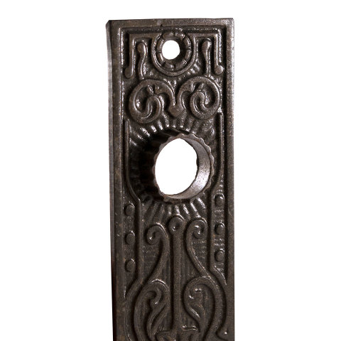 #30018 Antique Iron Doorknob Backplate image 3