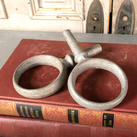 #30120 Pair of Salvaged Boat Oar Locks image 2