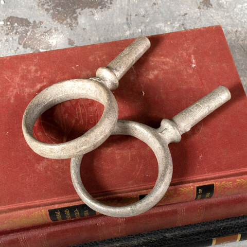 #30120 Pair of Salvaged Boat Oar Locks image 3