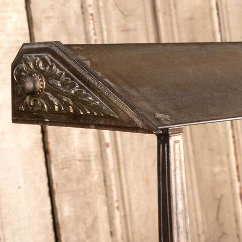 #30158 Antique Banker's Library Desk Brass Lamp image 2