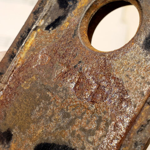 #30565 Antique Cast Iron Doorknob Backplate image 5