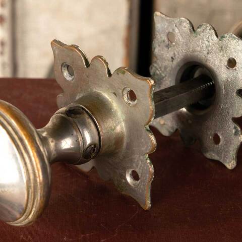 #30611 Antique Tudor Doorknob Door Hardware Set image 4