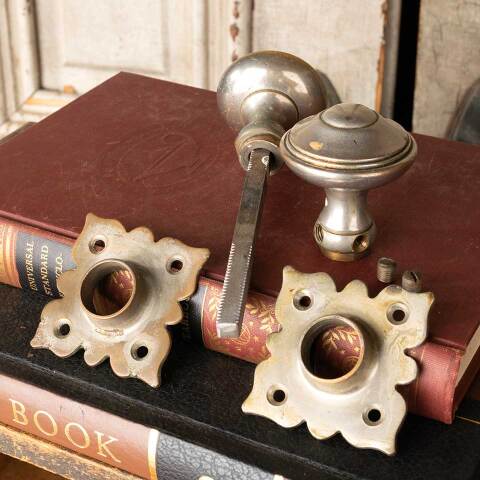 #30611 Antique Tudor Doorknob Door Hardware Set image 6