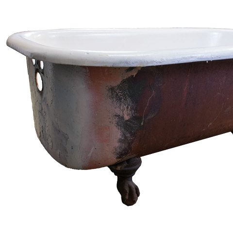 #30856 30x60 Antique Cast Iron Clawfoot Bathtub image 3