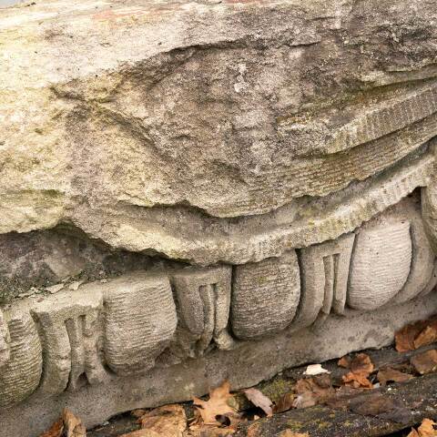 #3104 Salvaged Carved Stone Architectural Ornament image 6