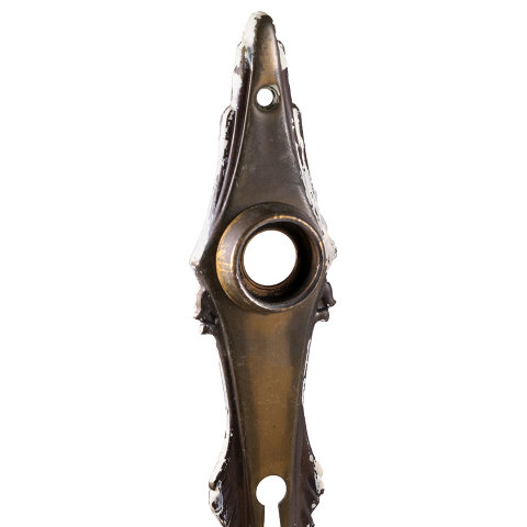 #31065 Antique Metal Doorknob Backplate image 2