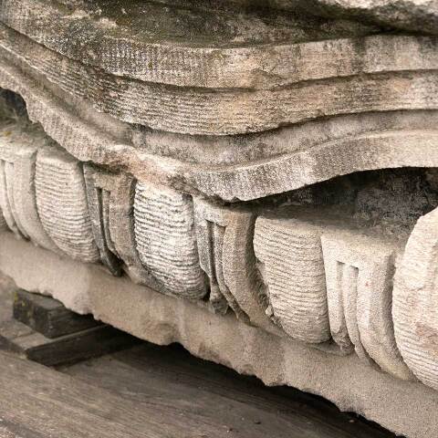 #3107 Salvaged Carved Stone Architectural Ornament image 6