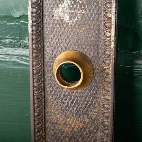 #31757 Antique Ohio Statehouse Doorknob Backplate image 6