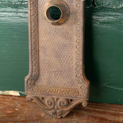 #31757 Antique Ohio Statehouse Doorknob Backplate image 8