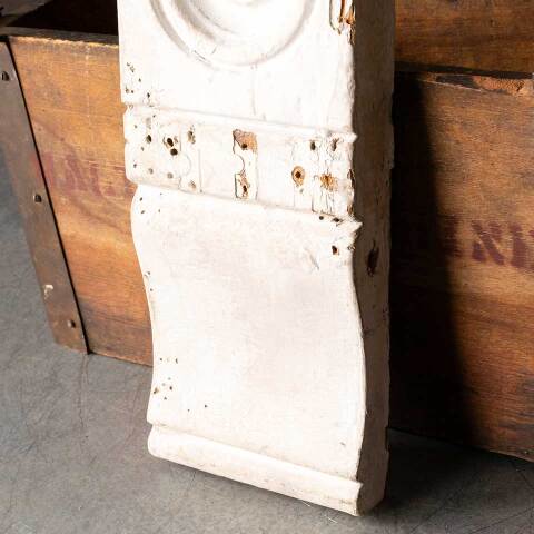 #31817 Salvaged Painted Wood Rosette Trim Block image 3