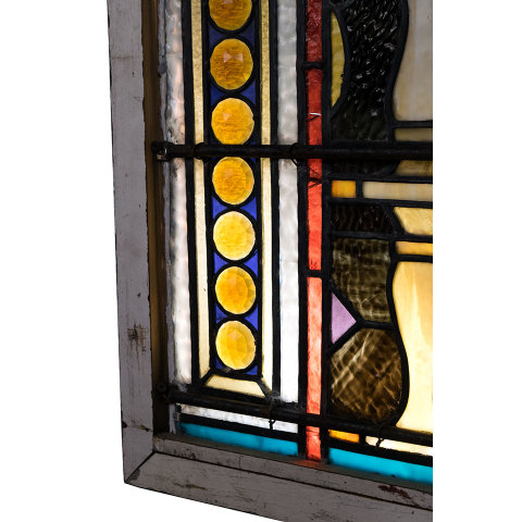 #31832 Antique Stained Glass Window image 7