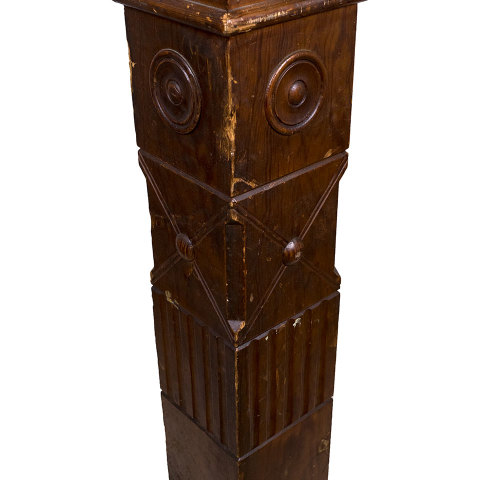 #32146 Salvaged Staircase Newel Post image 3