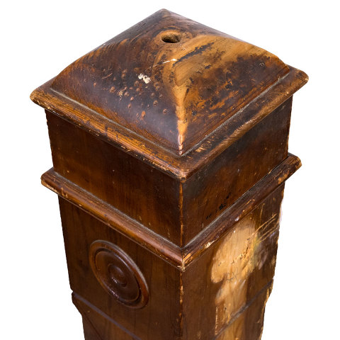 #32146 Salvaged Staircase Newel Post image 4