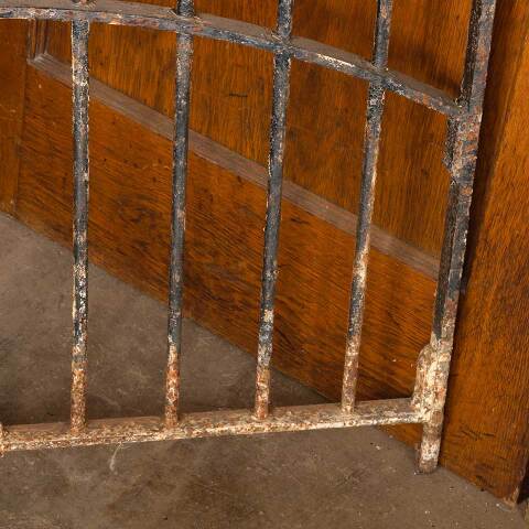 #32367 Antique Lion Head Wrought Iron Garden Gate image 3