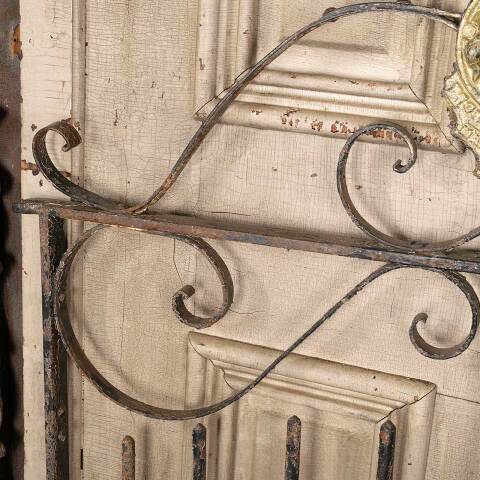 #32367 Antique Lion Head Wrought Iron Garden Gate image 6