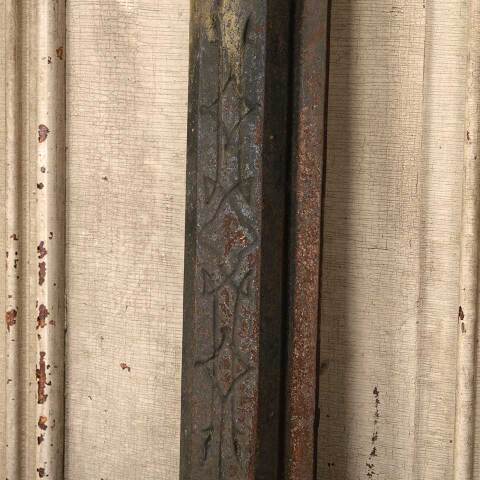 #32681 27x33 Antique Cast Iron Fireplace Surround image 3