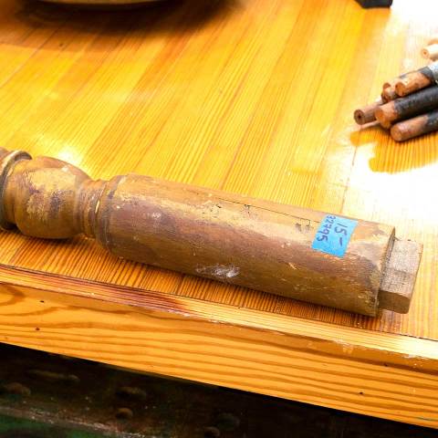 #32795 Salvaged Turned Wood Staircase Baluster image 4