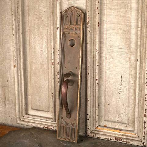 #32969 Antique Welch Bronze Gothic Door Handle image 2