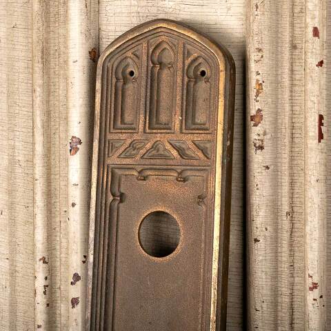 #32969 Antique Welch Bronze Gothic Door Handle image 3