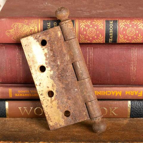 #32986 4" Antique Cast Iron Door Hinge Hardware image 7