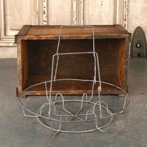 #33084 Antique Metal Wire Mason Canning Jar Caddy image 2