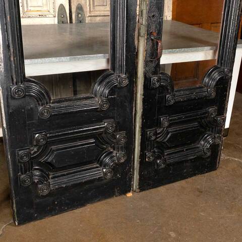 #33101 53x96 Antique Victorian Wood Entry Doors image 3