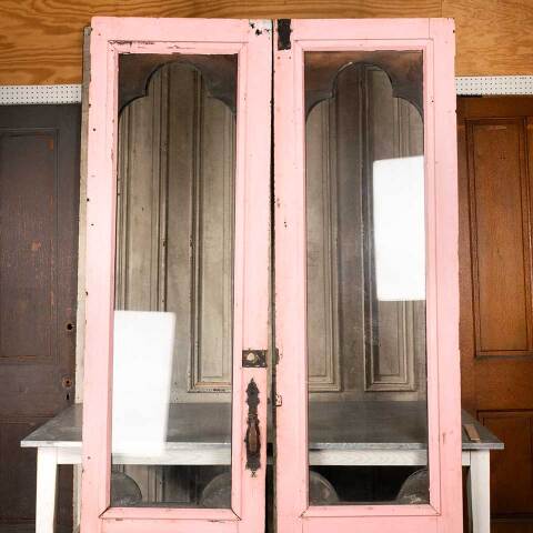 #33101 53x96 Antique Victorian Wood Entry Doors image 6