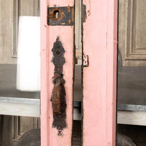 #33101 53x96 Antique Victorian Wood Entry Doors image 8