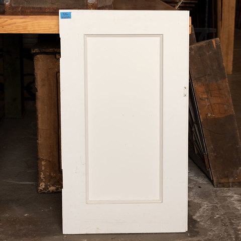 19x33 Salvaged Painted Wood Cabinet Door