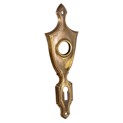 #33668 Antique Brass Doorknob Backplate image 2