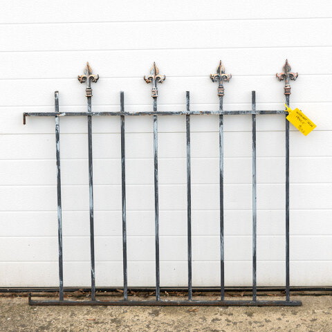 #33918 Salvaged Vintage Wrought Iron Fence Section image 5