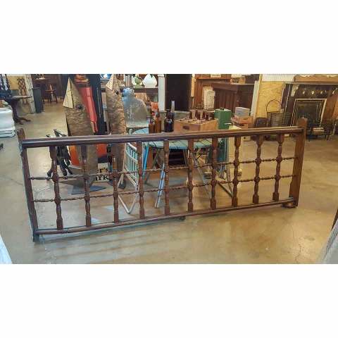 #33942 Salvaged Victorian Oak Railing image 2
